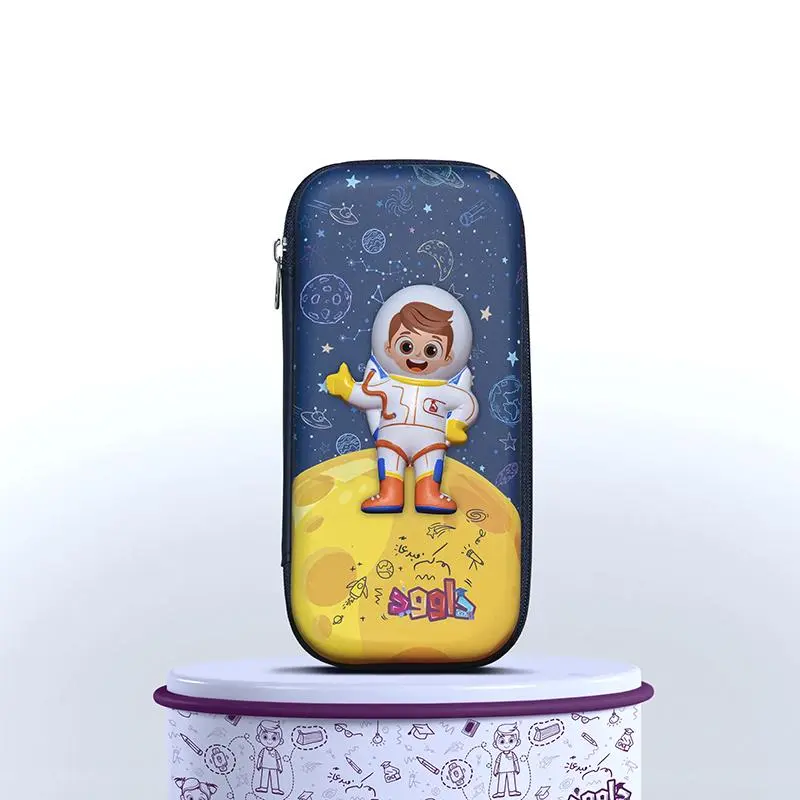**Dawood EVA Kids’ Pencil Case with Character Toy**